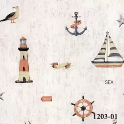 1203-01 Deco Junior Duvar Kağıdı ile Çocuk Odalarına Renkli Hayaller Katın